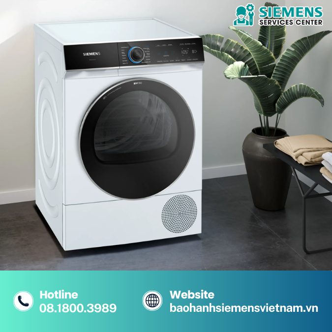 Bảo hành máy sấy quần áo Siemens