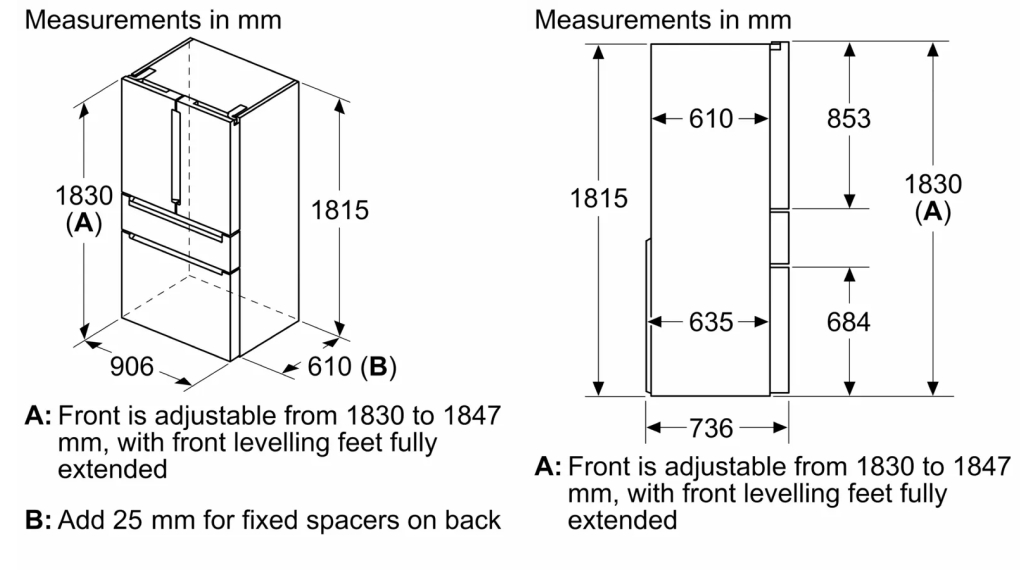 Tủ lạnh Siemens 572 lít KF96RSBEA iQ700